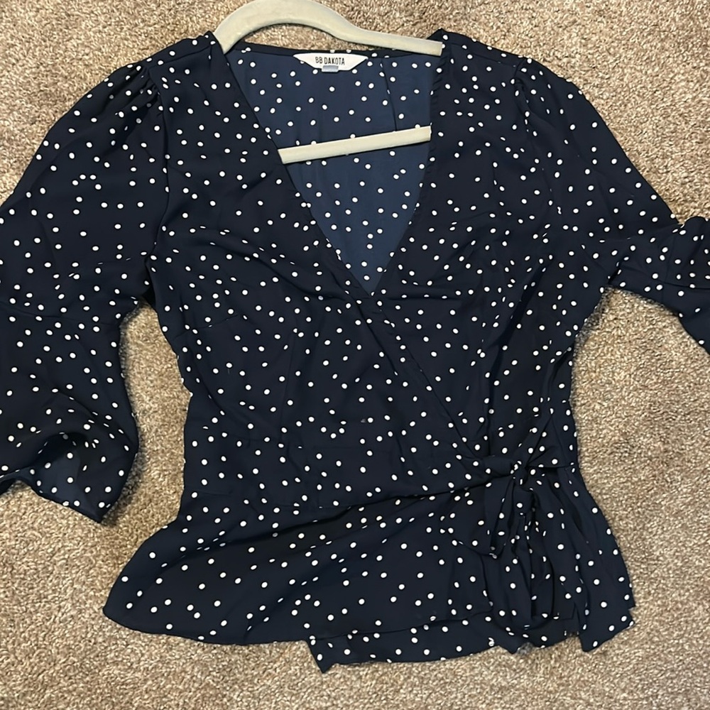 BB Dakota baby polkadot blouse